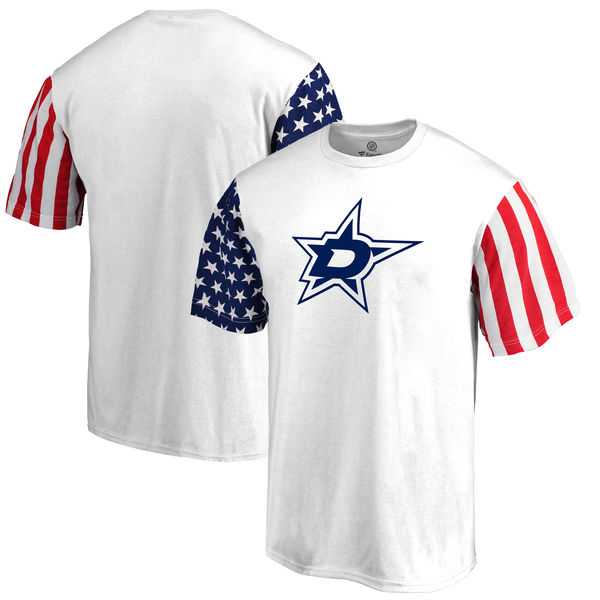 Men's Dallas Stars Fanatics Branded Stars & Stripes T-Shirt White FengYun,We sell and wholesale Men's Dallas Stars Fanatics Branded Stars & Stripes T-Shirt White FengYun on line form chian!